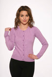 0202 Lavender Crewneck Cardigan