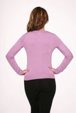 0202 Lavender Crewneck Cardigan