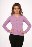 0202 Lavender Crewneck Cardigan
