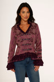 0919 Purple Victorian Tailed Jacket