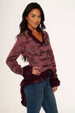 0919 Purple Victorian Tailed Jacket