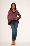 0919 Purple Victorian Tailed Jacket