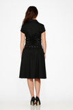 10220 Black Mido Bondage Dress
