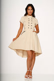 10273 Battalion Khakis HiLo Swing Dress