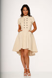 10273 Battalion Khakis HiLo Swing Dress