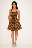 10330 Yellow Plaid Dress
