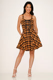 10330 Yellow Plaid Dress