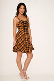 10330 Yellow Plaid Dress