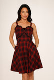 10430 Red Plaid Dress