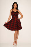 10430 Red Plaid Dress