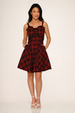 10430 Red Plaid Dress