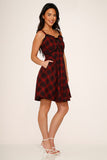 10430 Red Plaid Dress