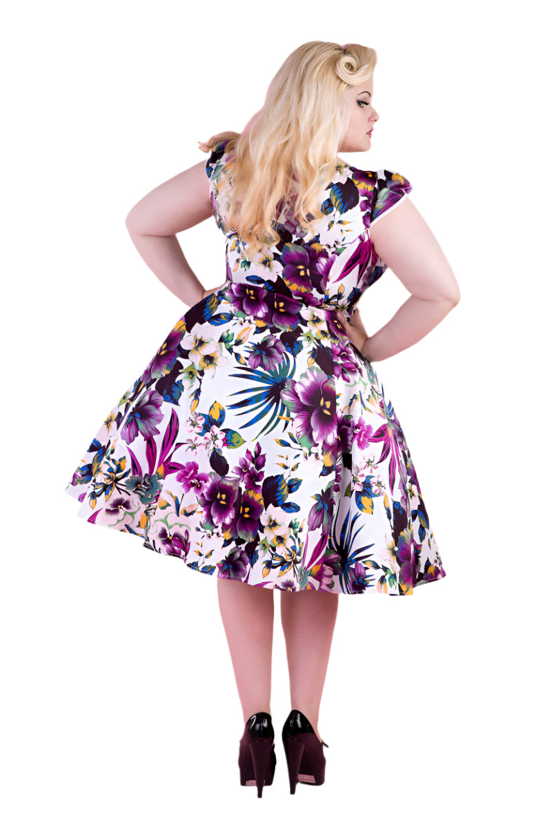 136 Panises Floral Swing Dress