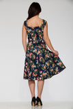 20122 Navy Hawaiian Swing Dress