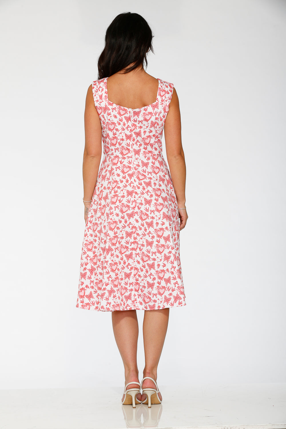 20126 Heart Angel Swing Dress in White