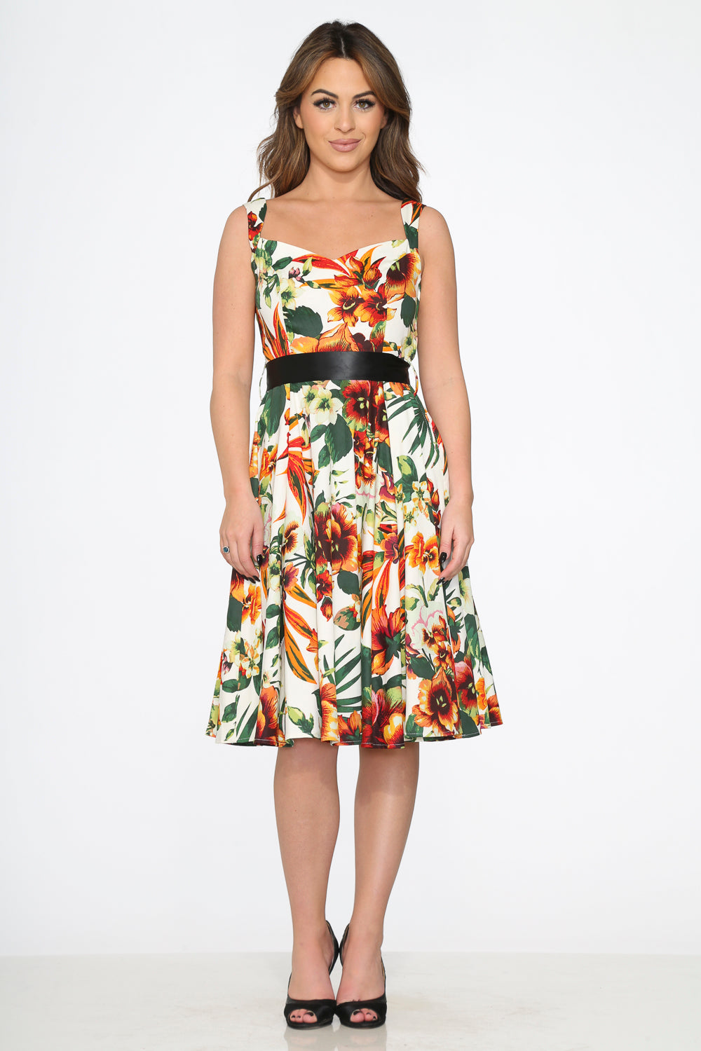 2017 Prince Lily Floral Swing Dress