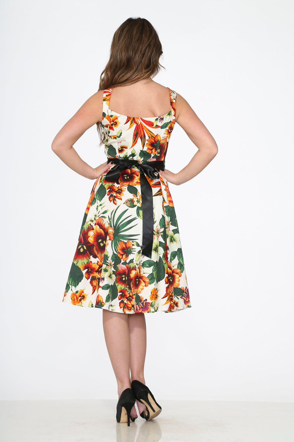 2017 Prince Lily Floral Swing Dress