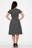 20230 Dolly Dotty Swing Dress in Black