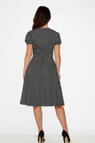 20230 Dolly Dotty Swing Dress in Black