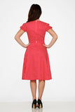 20231 Dolly Dotty Swing Dress in Red