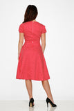 20231 Dolly Dotty Swing Dress in Red