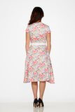 20260 Sweet Hibiscus Swing Dress