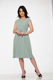 20290 Aqua Plain Swing Dress