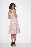 20370 Pink Floral Swing Dress