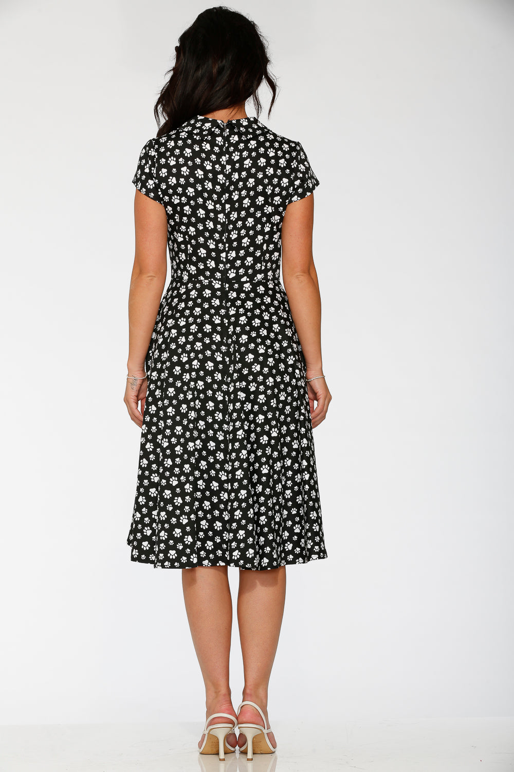 20551 Cat Paw Swing Dress in Black