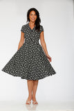 20551 Cat Paw Swing Dress in Black