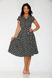 20551 Cat Paw Swing Dress in Black