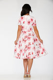 20562 White Orchid Bloom Swing Dress