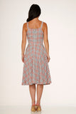 21792 Pink Plaid Swing Dress