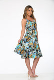 21860 Blue Paint Blush Swing Dress