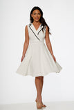21952 White Jenny Swing Dress