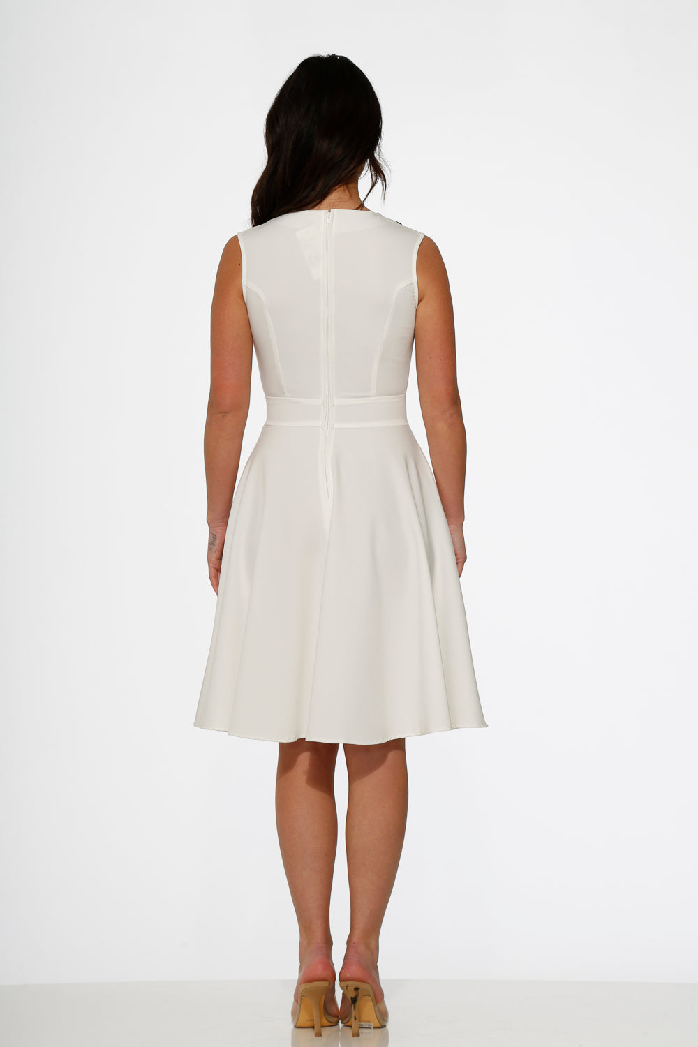 21952 White Jenny Swing Dress