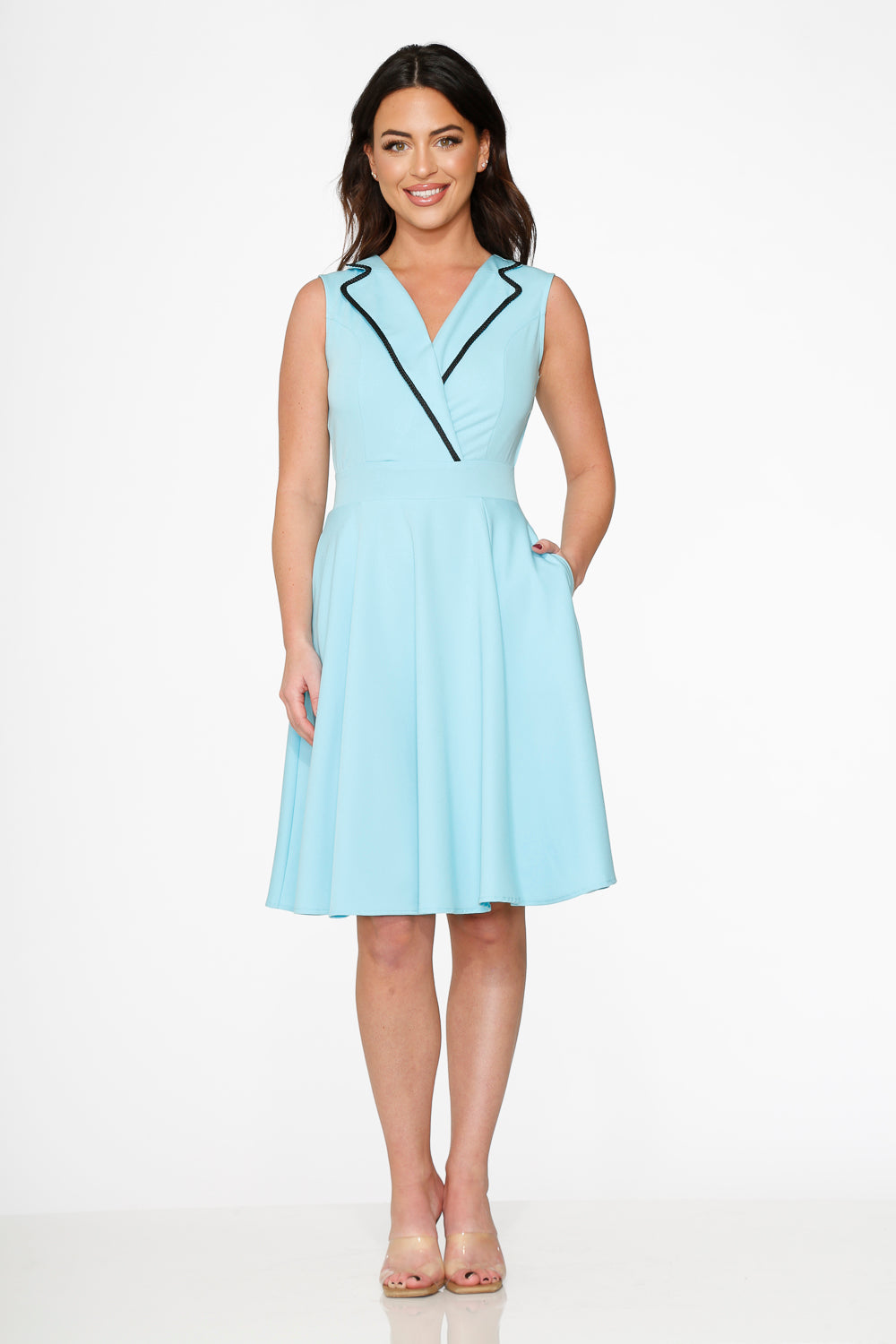 21955 Blue Jenny Swing Dress