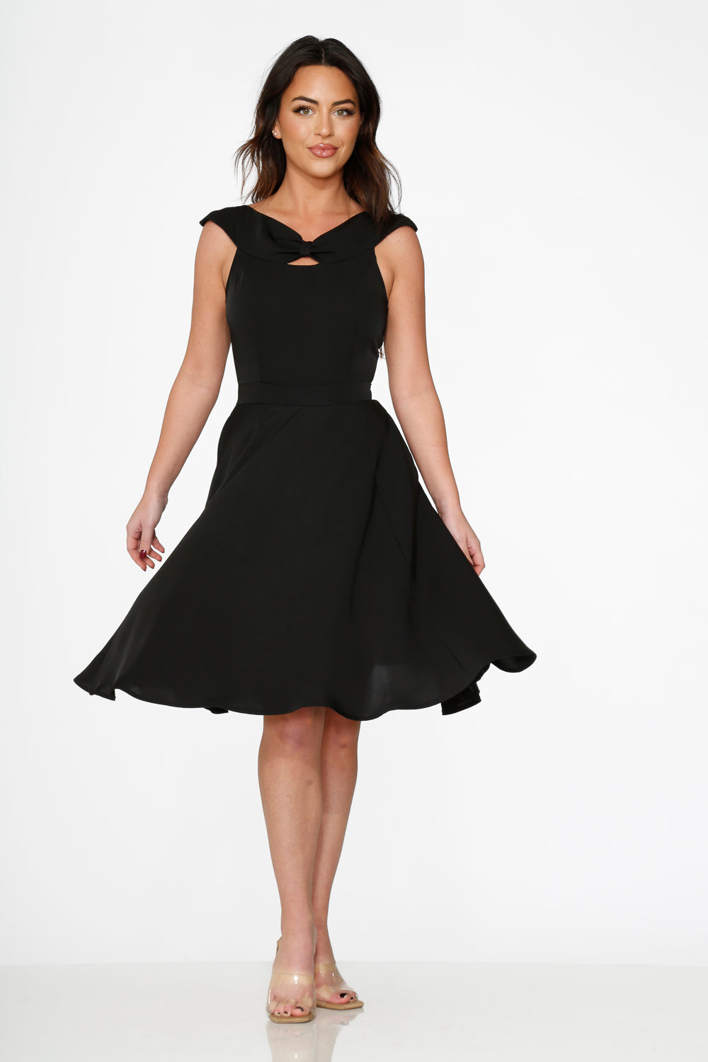 22030 Black Occasional Swing Dress