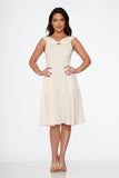 22033 Off White Occasional Swing Dress