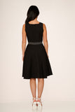 23120 Black with Pin Stripe Swing Dress