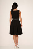 23120 Black with Pin Stripe Swing Dress