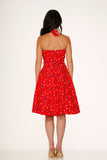 23236 Red Candy Halter Swing Dress