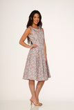 23241 Pink Daisy Floral Swing Dress
