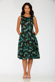 23242 Dark and Mystical Butterfly Swing Dress