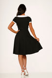 23570 Black White Swing Dress