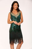 2471 Green Flapper Dress