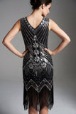 2530 Flapper Dress Art Deco Silver