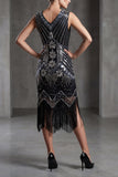 2530 Flapper Dress Art Deco Silver