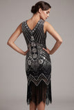 2530 Flapper Dress Art Deco Silver