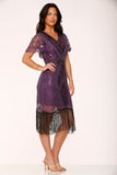 2533 Purple Flapper Dress